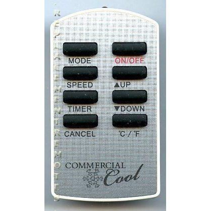 Commercial Cool AC562054 Air Conditioner Remote Control