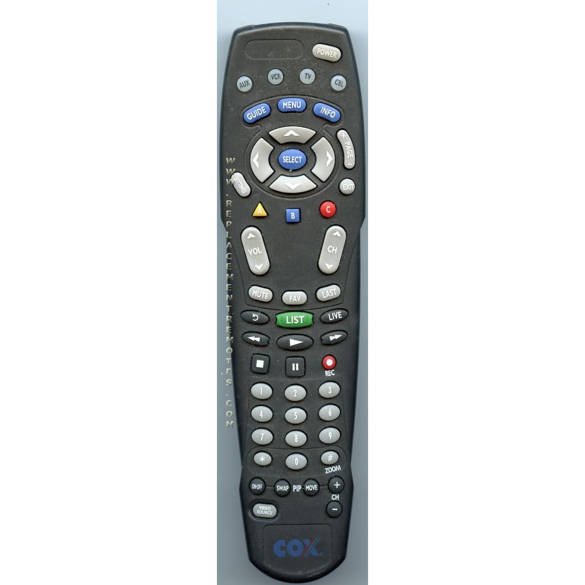 Cox AT8400 Cable Remote Control