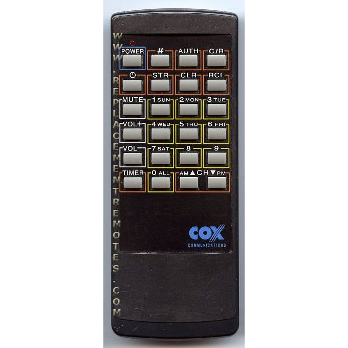 Cox RTP82C Cable Remote Control