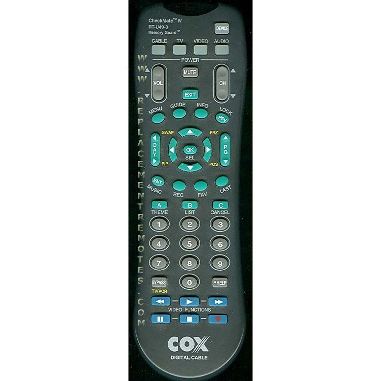 Cox RTU493 Cable Remote Control