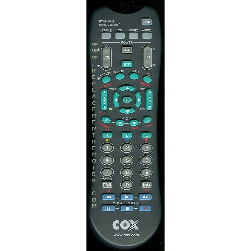 Cox RTU49E4 Cable Remote Control