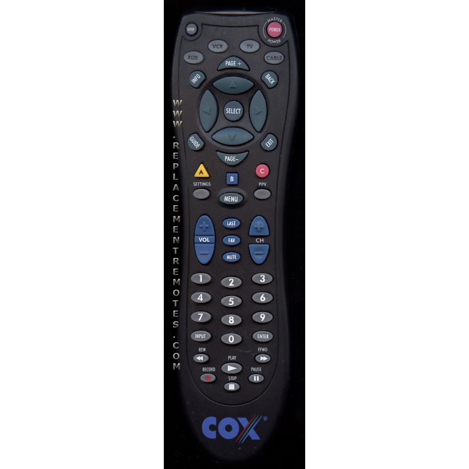 Cox URC7810B00 Cable Remote Control