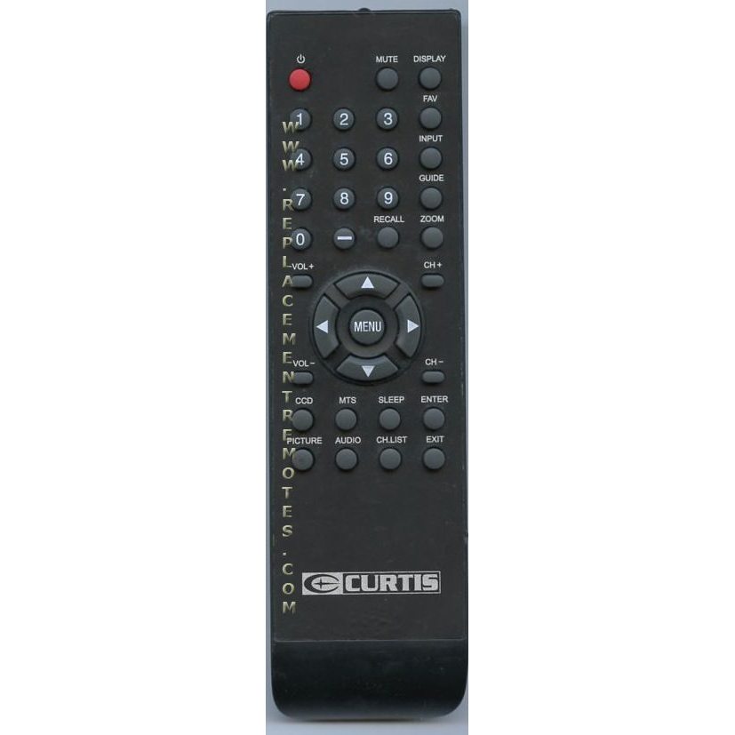 Curtis CUR004 TV Remote Control