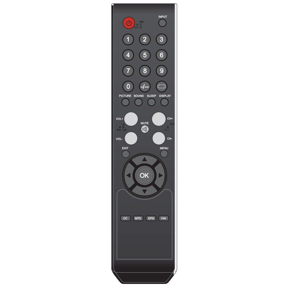 Curtis LED4250A TV Remote Control