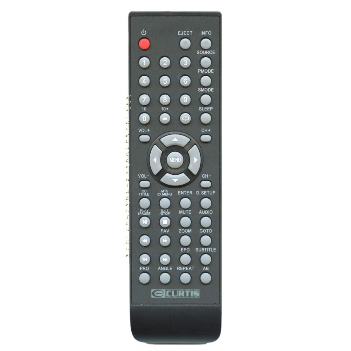 Curtis LEDVD2480B TV/DVD Remote Control