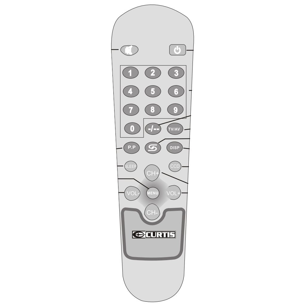 Curtis TV1410rem TV Remote Control