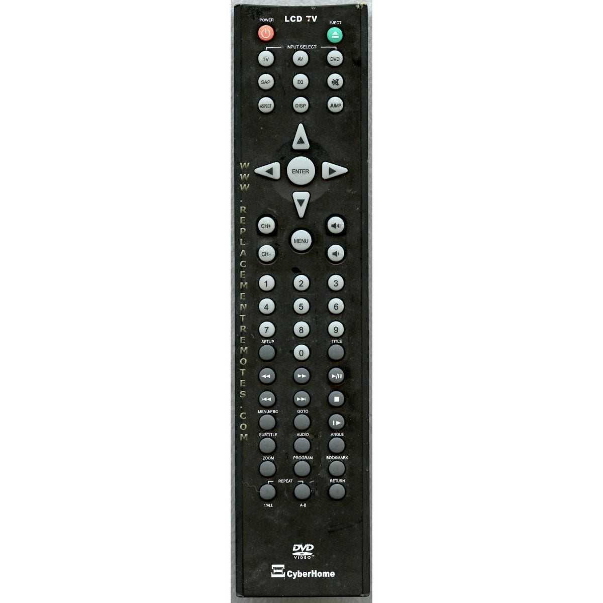 CyberHome HGL1710A TV/DVD Remote Control