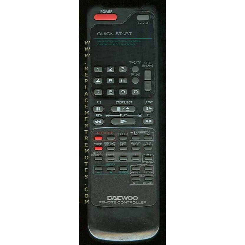 Daewoo 97P180 VCR Remote Control