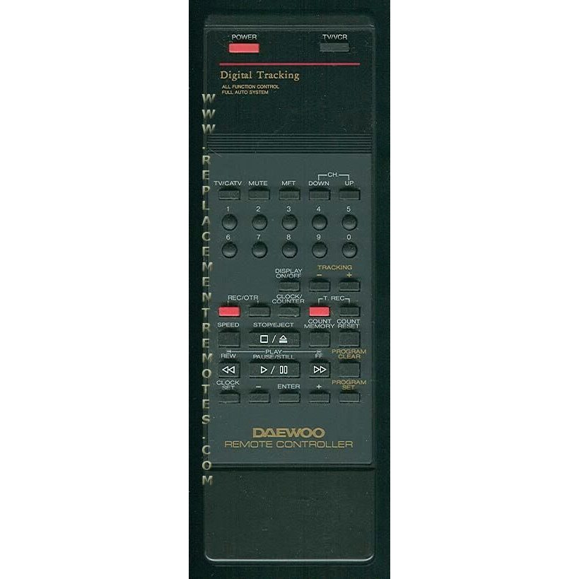 Daewoo 97P1803700D VCR Remote Control