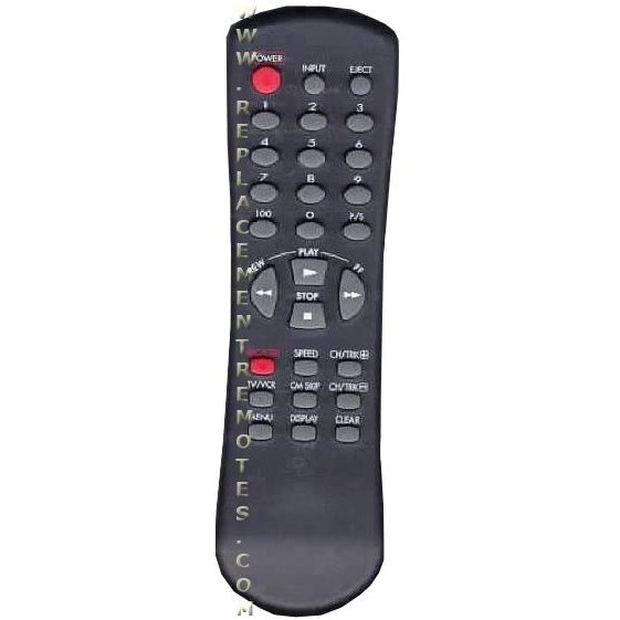 Daewoo 97P1R2LAA0 VCR Remote Control