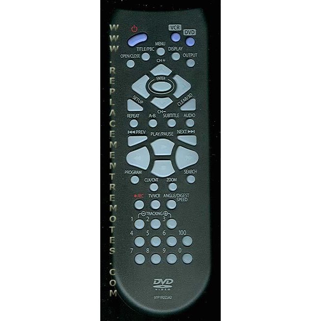 Daewoo 97P1R2ZJA2 DVD/VCR Remote Control