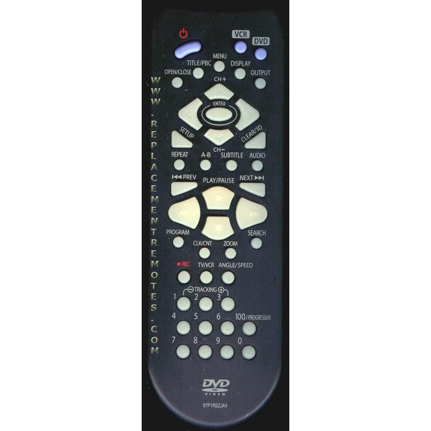 Daewoo 97P1R2ZJA4 DVD/VCR Remote Control