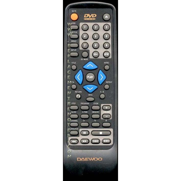 Daewoo BZYKQDVG3000 DVD Remote Control