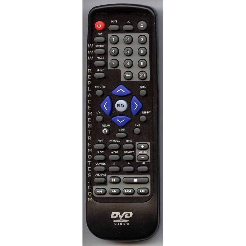 Daewoo BZYKQDVG3000 DVD Remote Control