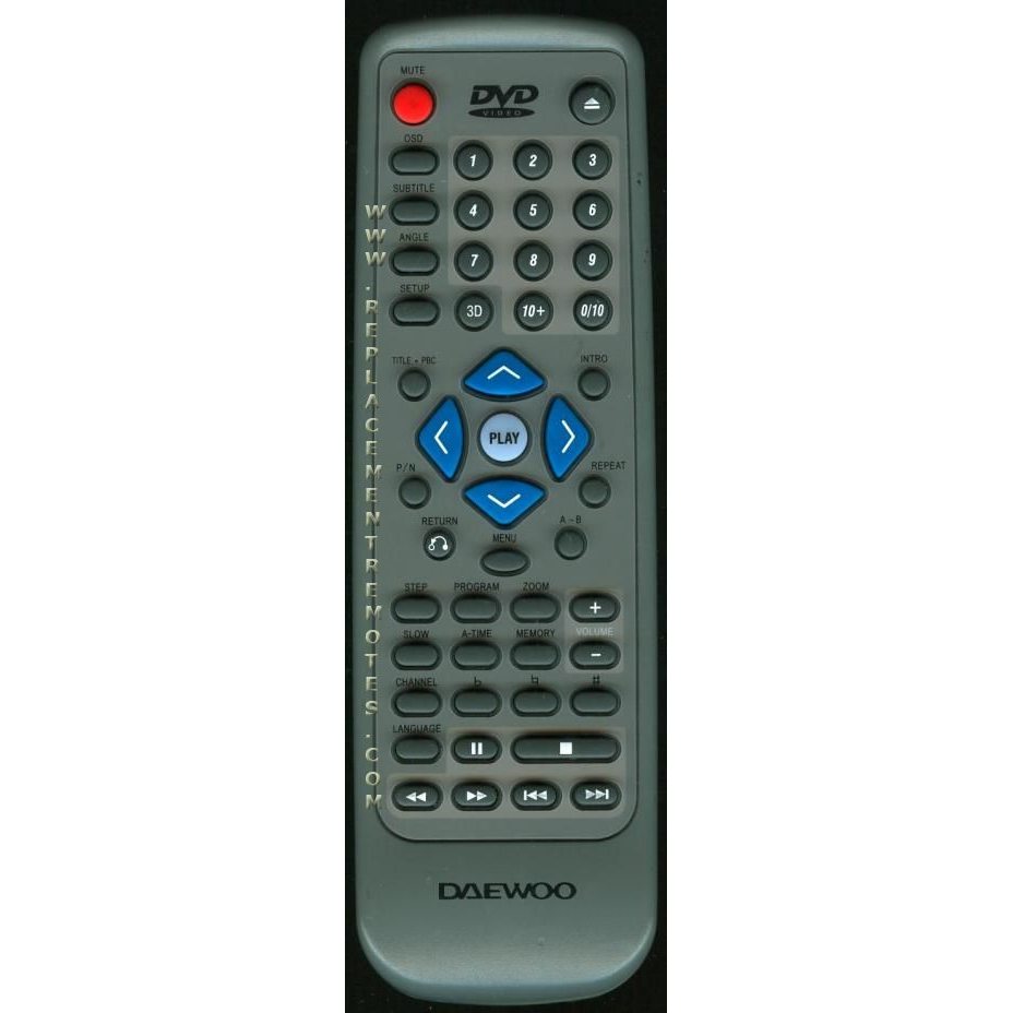 Daewoo DVD3 DVD Remote Control