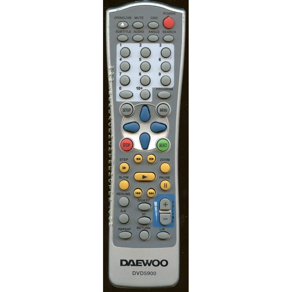 Daewoo DVD5900 DVD Remote Control