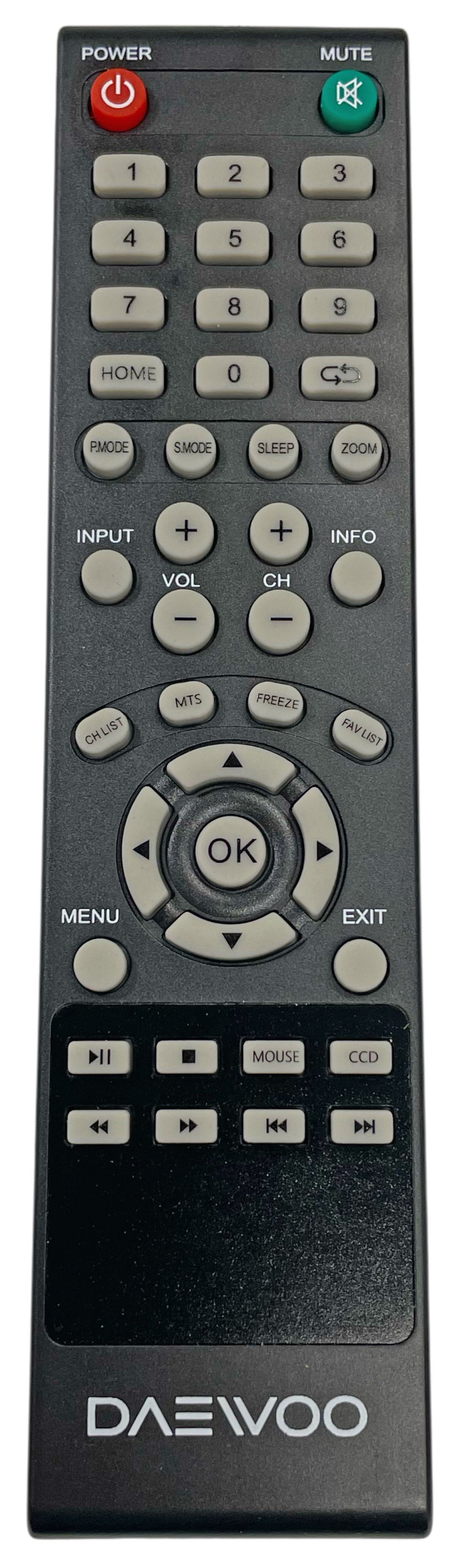 Daewoo 19FL6000REM TV Remote Control