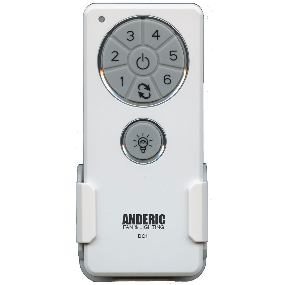 Anderic DC1 Reversible with 6 Speeds for Hampton Bay/Monte Carlo Ceiling Fan Remote Control