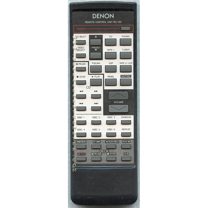 Denon RC136 Receiver Remote Control