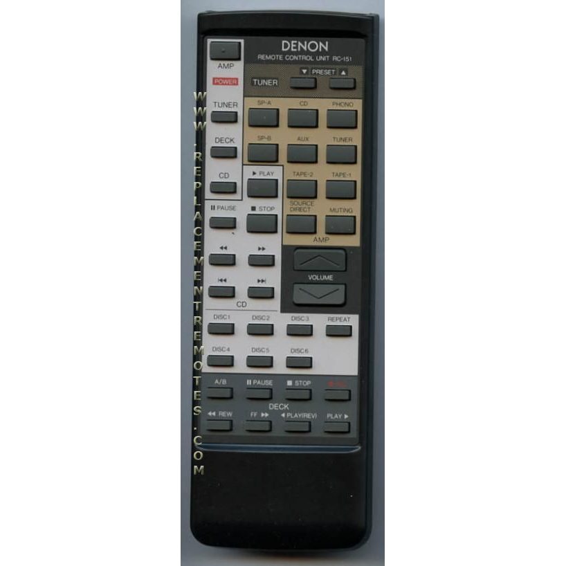 Denon RC151 Audio Remote Control