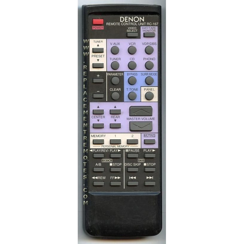 Denon RC167 Receiver Remote Control