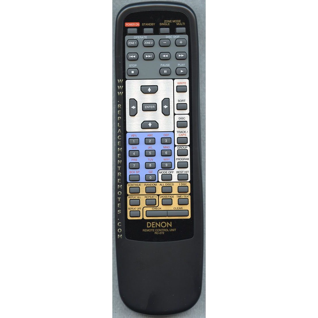 Denon RC272 Receiver Remote Control