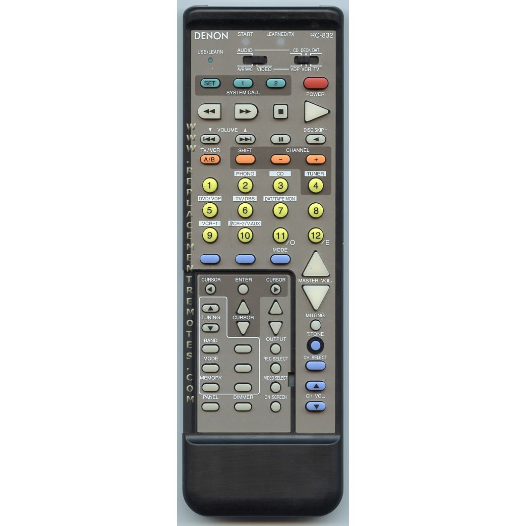 Denon RC832 Receiver Remote Control