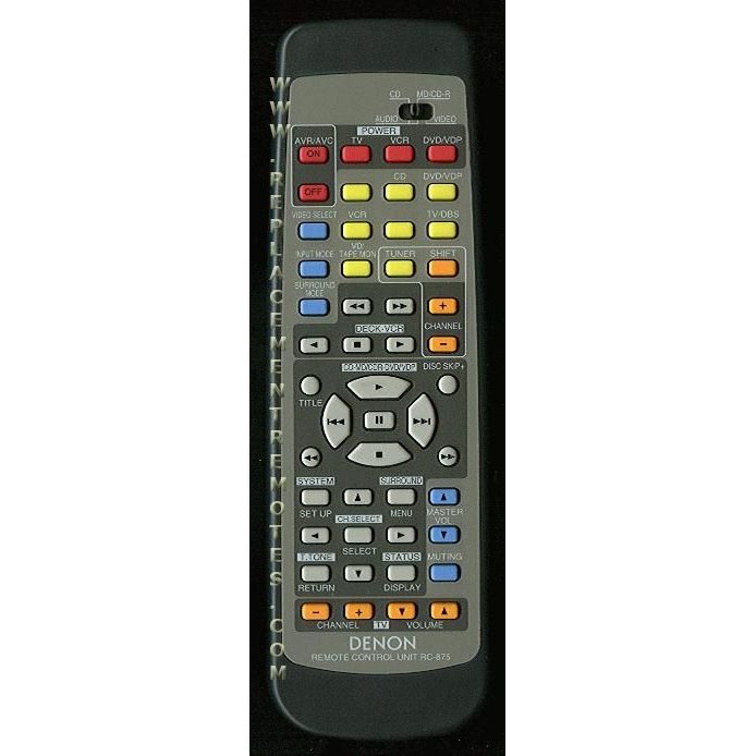 Denon RC875 Receiver Remote Control