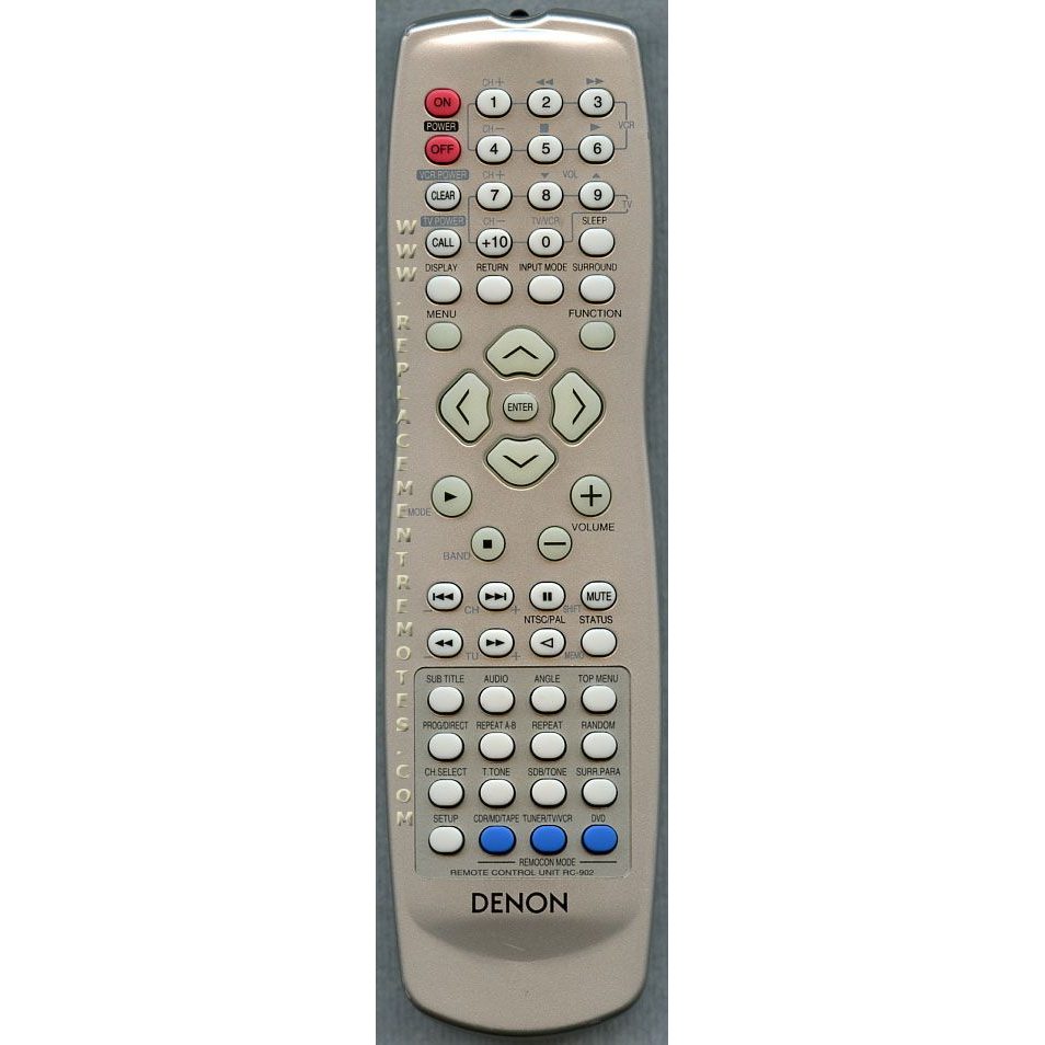 Denon RC902 Receiver Remote Control