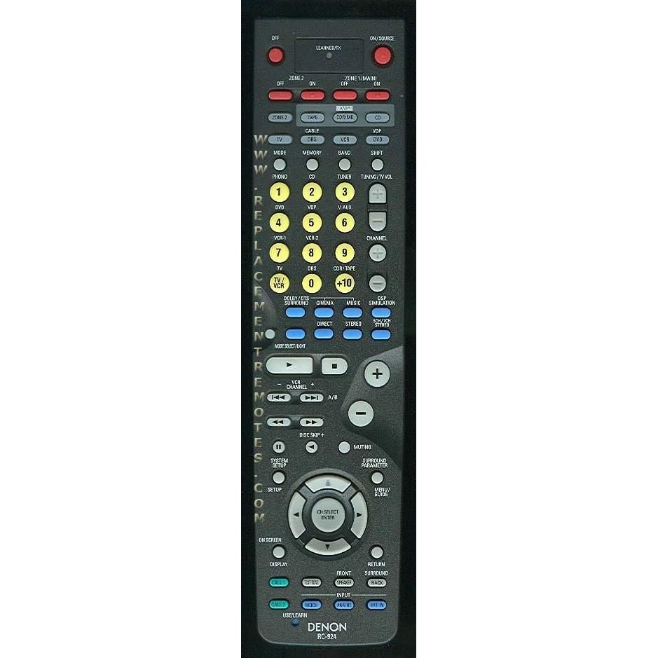 Denon RC924 Receiver Remote Control