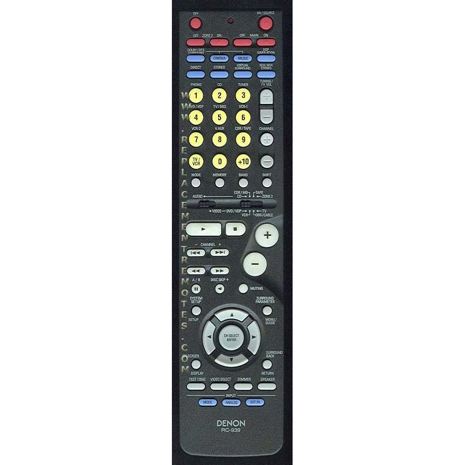 Denon RC939 Receiver Remote Control