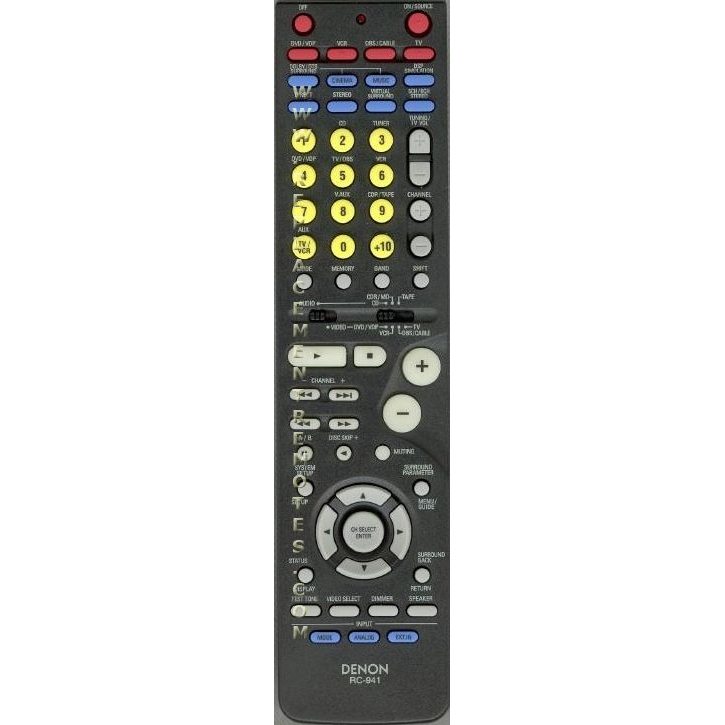 Denon RC941 Receiver Remote Control