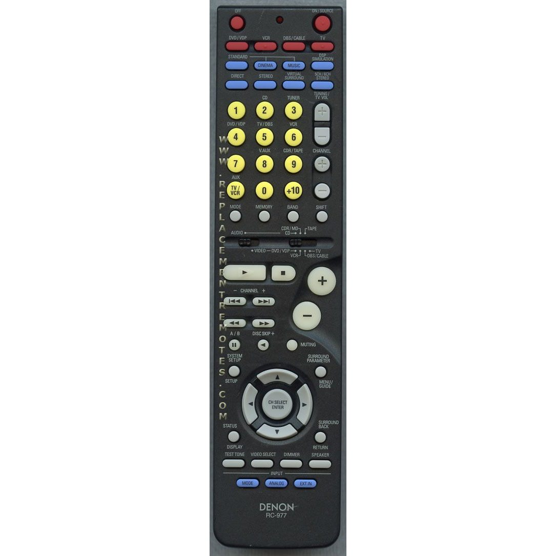 Denon RC977 Receiver Remote Control