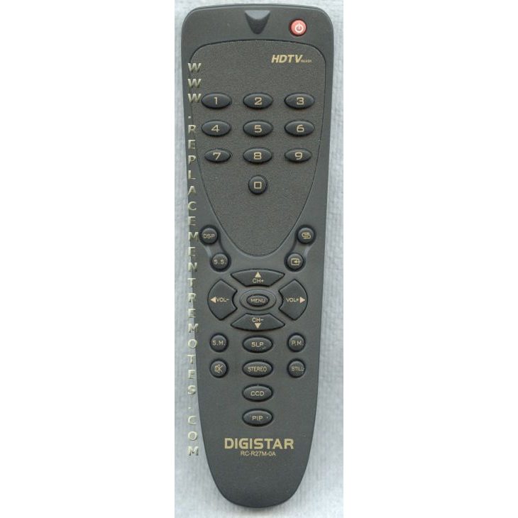 DigiStar RCR27M0A TV Remote Control