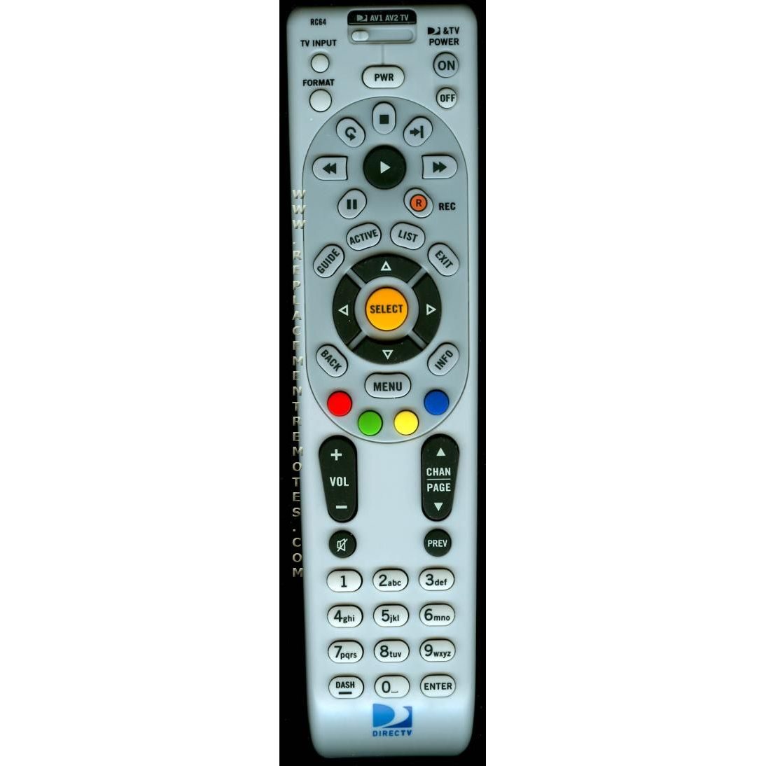 DirecTv RC64 Satellite Remote Control