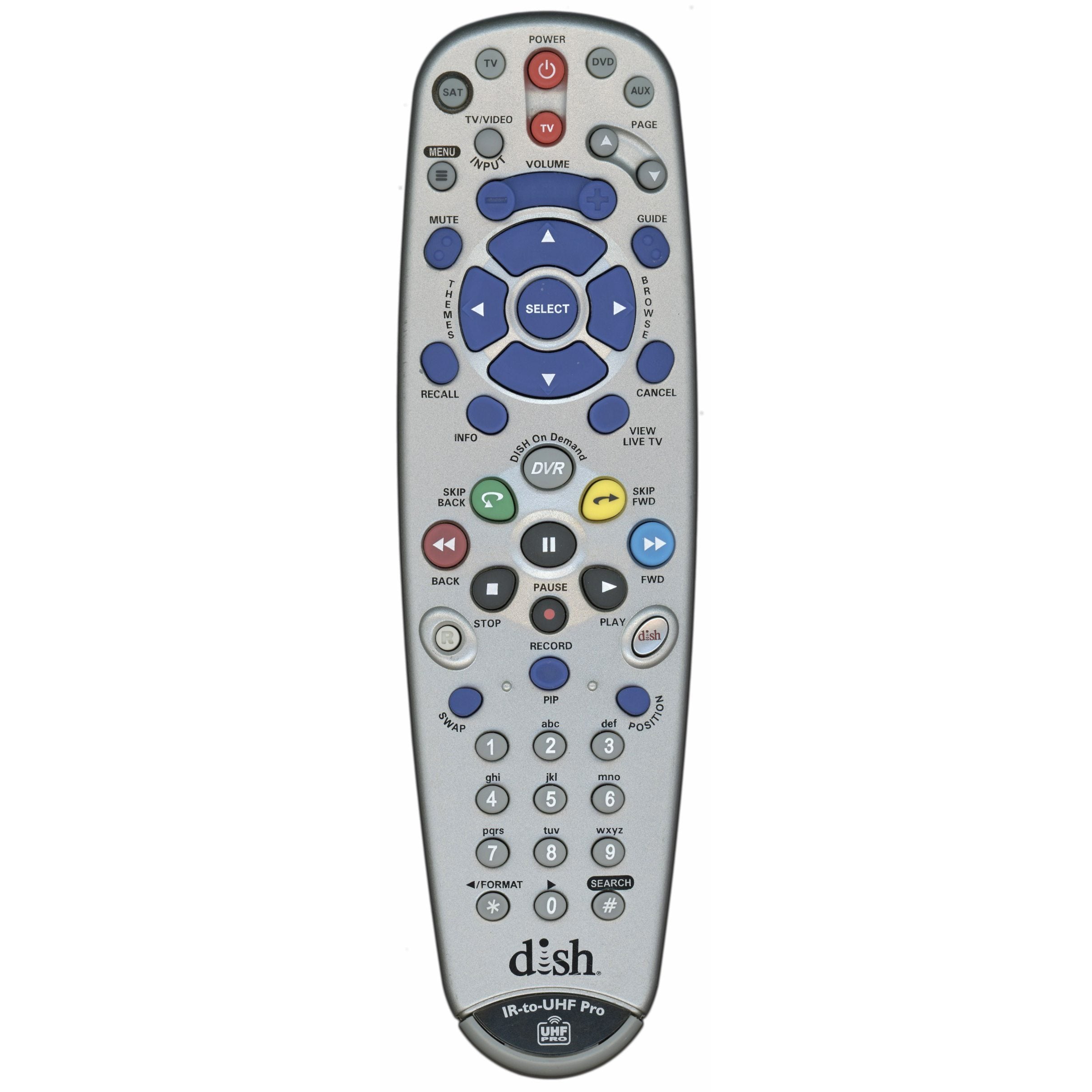 Dish-Network 10.1 UHF PRO Satellite Remote Control