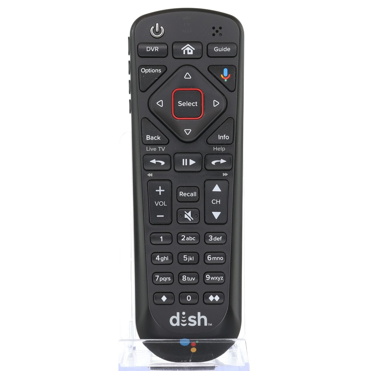 Dish-Network 54.1 UHF 2G WITH GOOGLE VOICE Satellite Remote Control