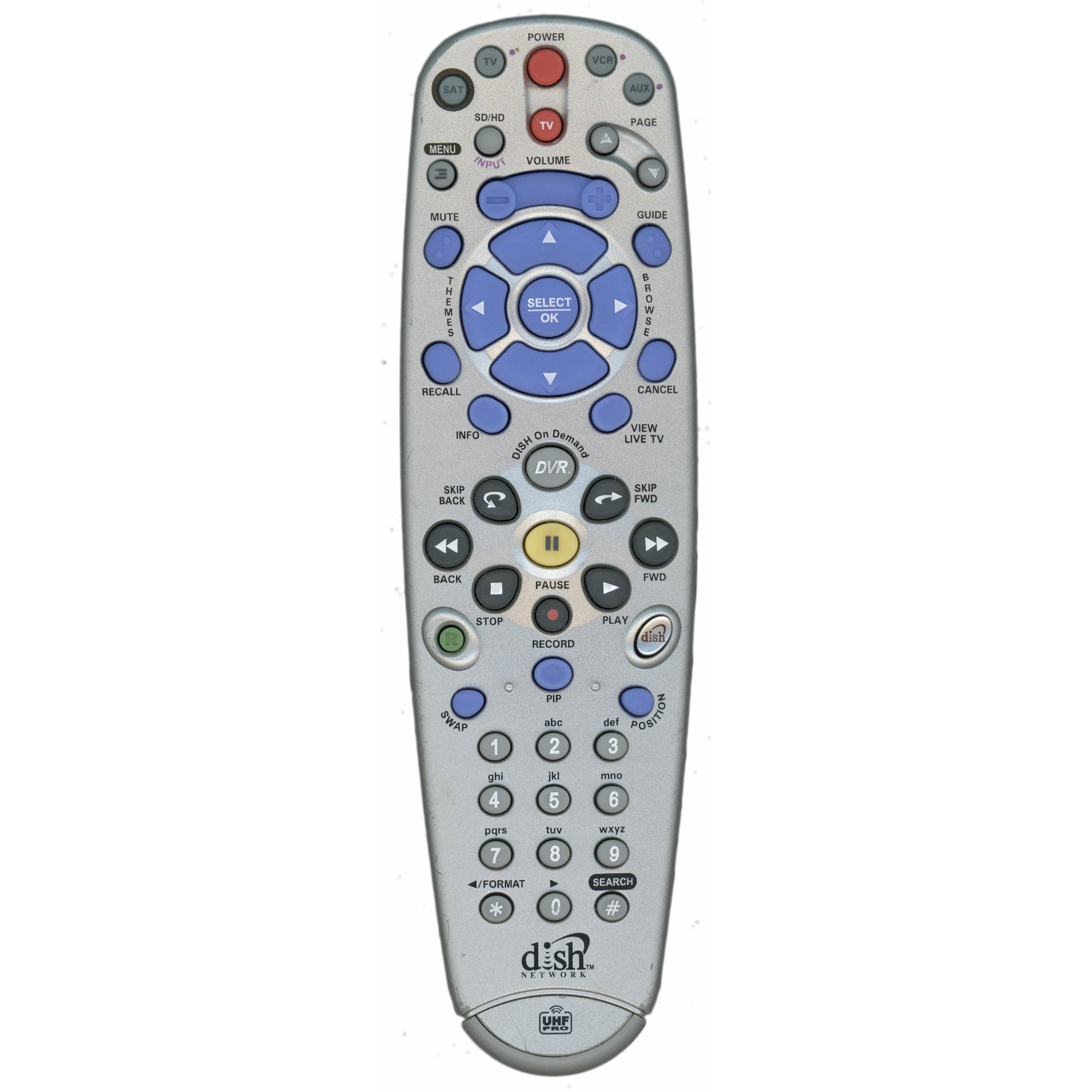 Dish-Network 8.0 UHF PRO Satellite Remote Control