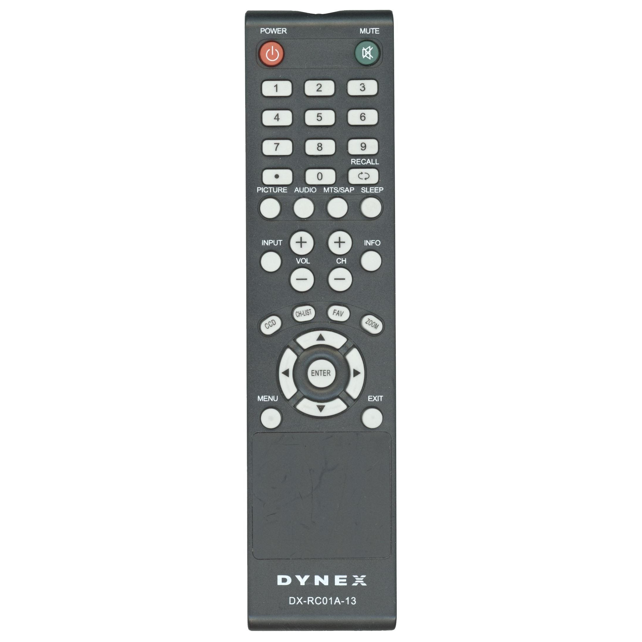 Dynex DXRC01A13 TV Remote Control