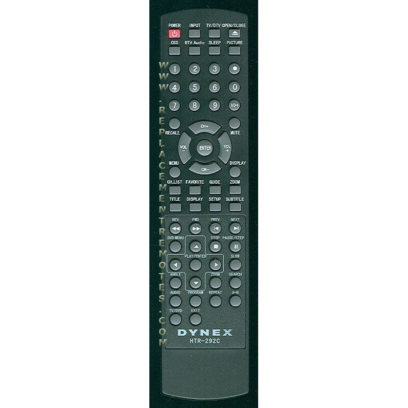 Dynex HTR292C TV/DVD Remote Control