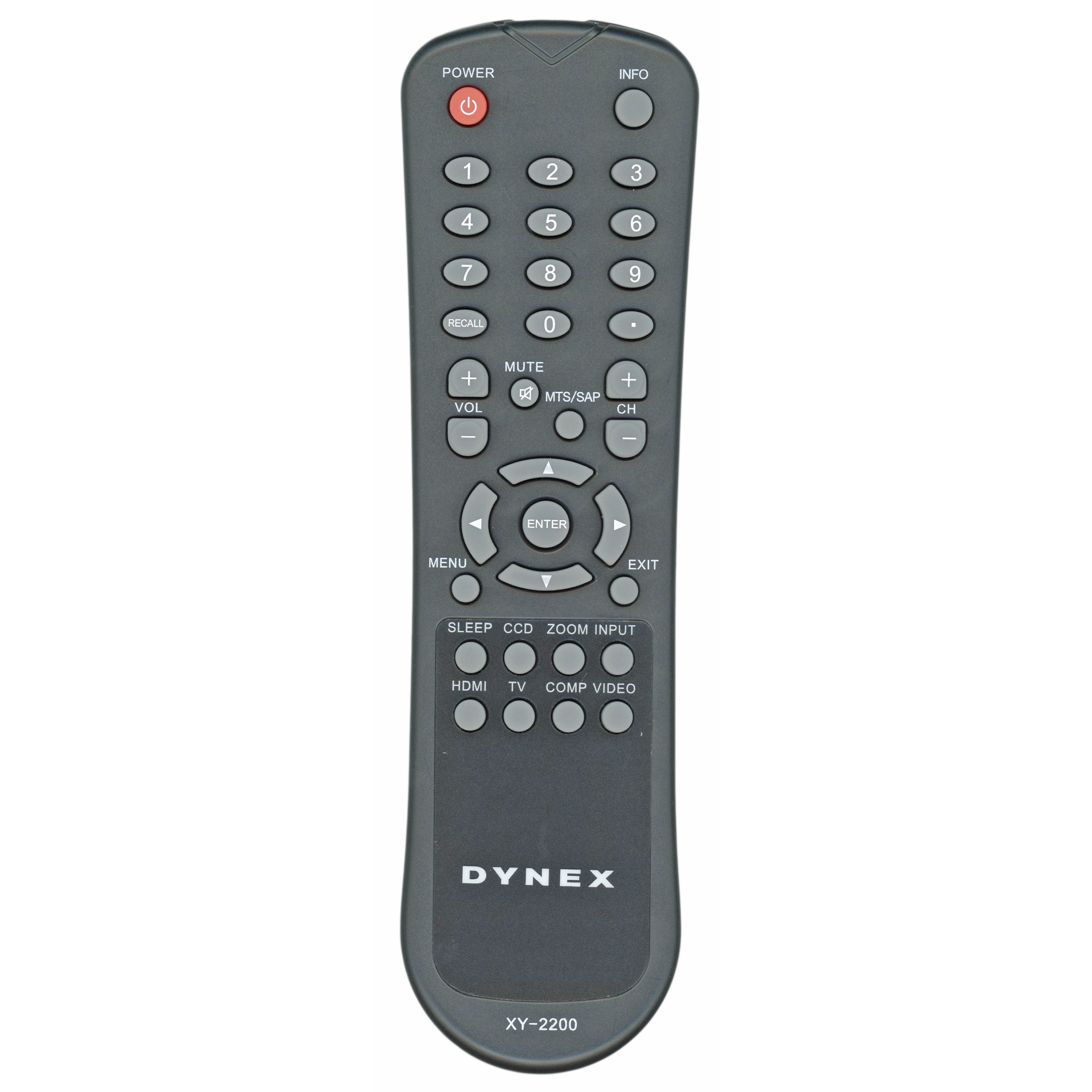 Dynex XY2200 TV Remote Control