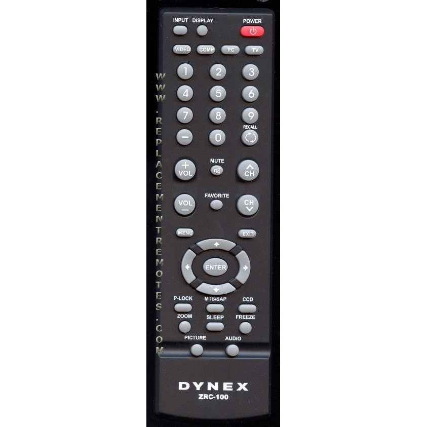 Dynex ZRC100 TV Remote Control