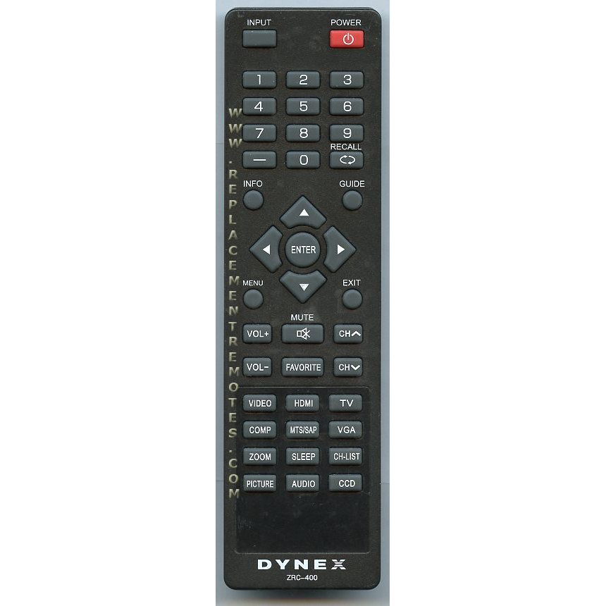 Dynex ZRC400 TV Remote Control