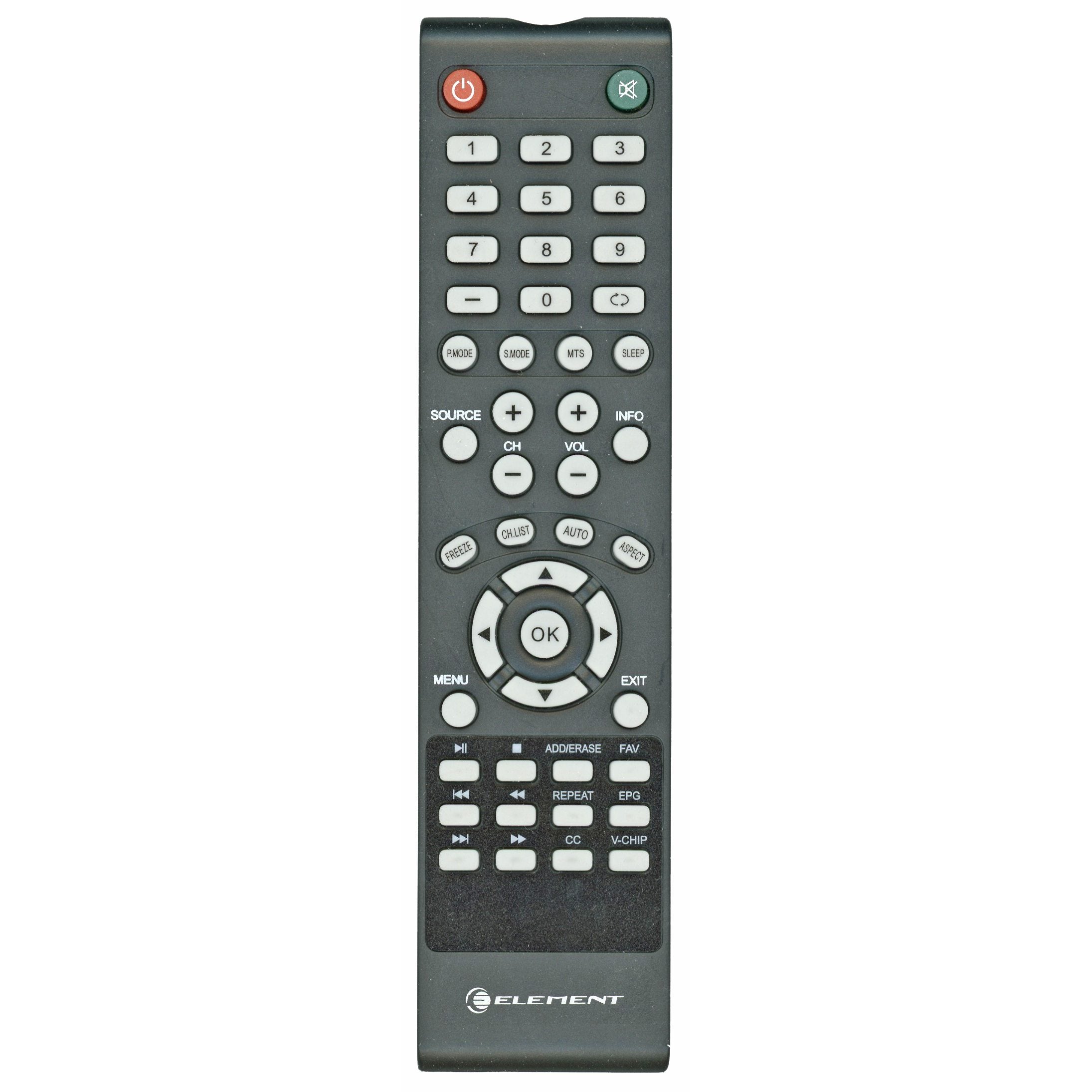 Element JX8036A 845-047-03B06 TV Remote Control