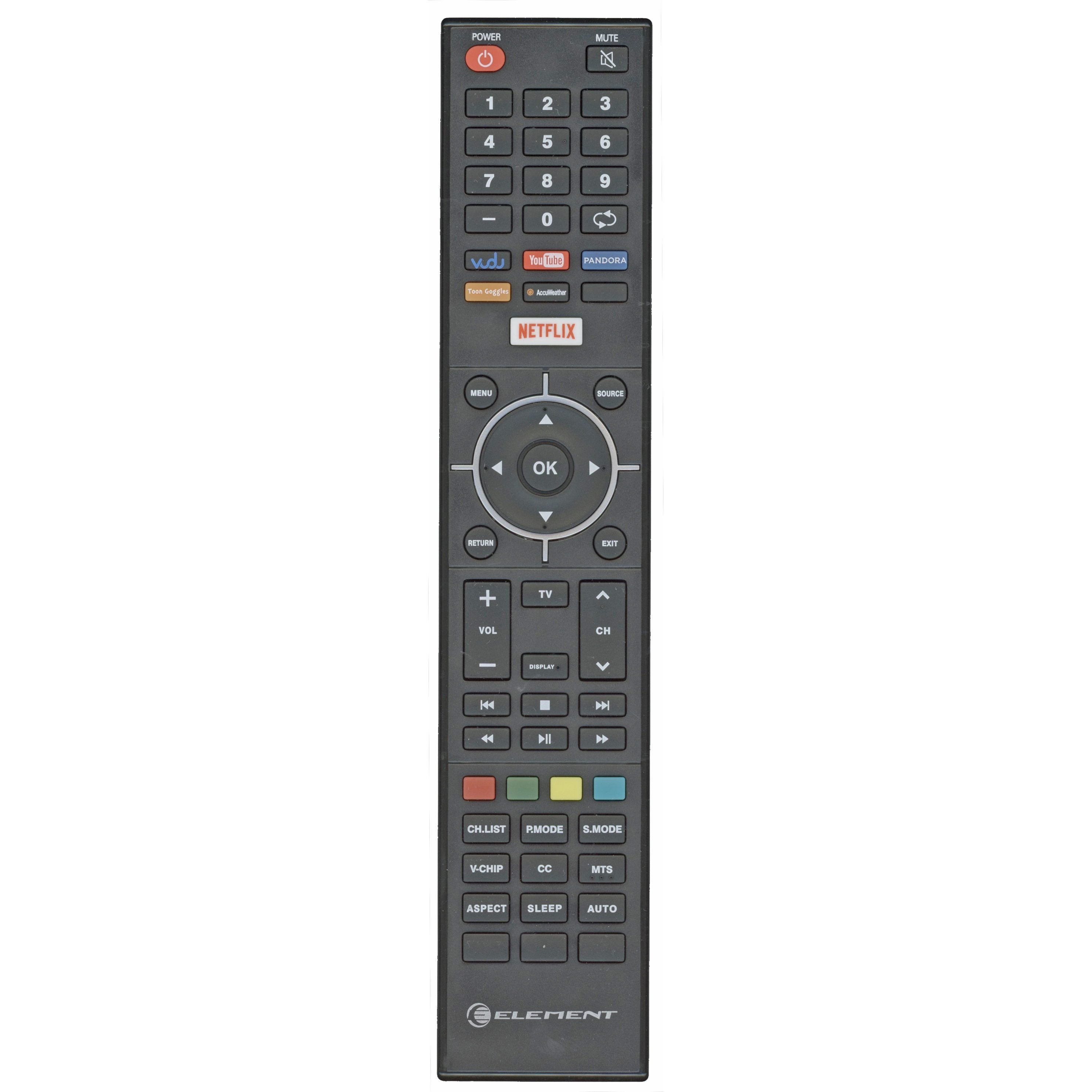 Element XHY355 TV Remote Control