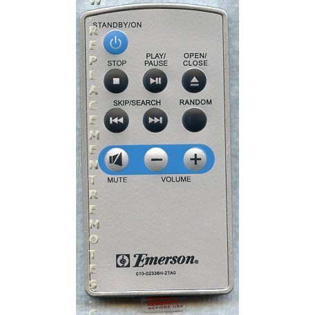 Emerson 01002336H2TA0 Audio Remote Control