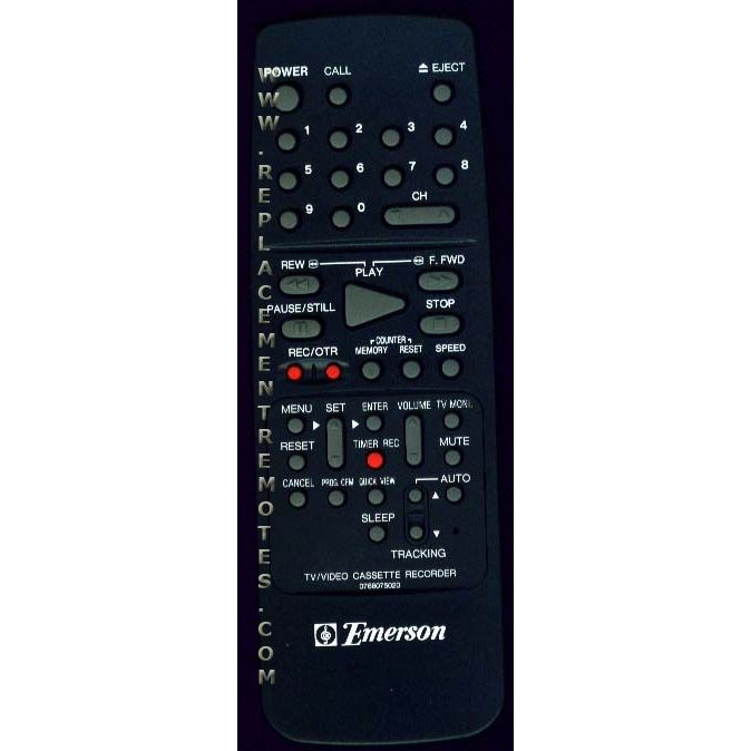 Emerson 0766075020 TV/VCR Remote Control