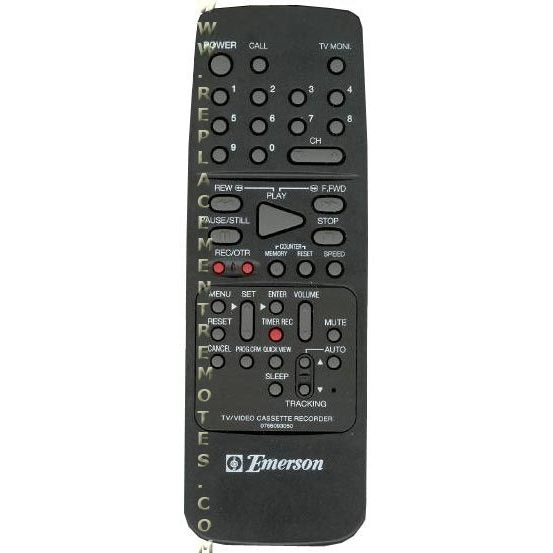 Emerson 0766093050 TV/VCR Remote Control