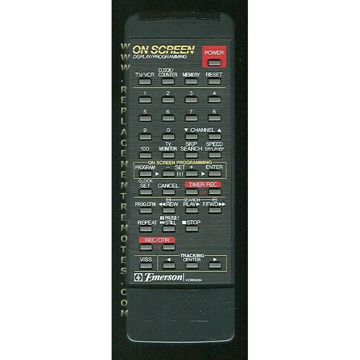 Emerson 076G041050 TV/VCR Remote Control