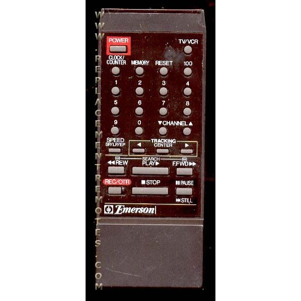 Emerson 076L039030 TV/VCR Remote Control